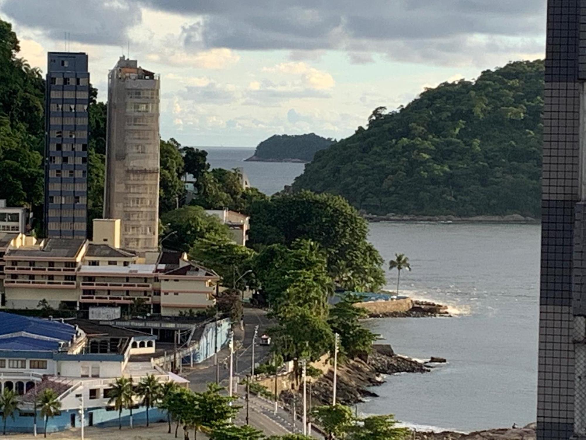 Apartament Apto Antigo Frente Mar Para Alugar São Vicente Zewnętrze zdjęcie